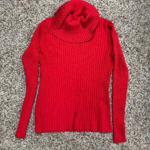 Apt 9 Cowlneck / Turtleneck Ribbed Sweater - Women's Size L - Preowned - 2108